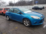 2014 Ford Focus Se Blue vin: 1FADP3F29EL148070