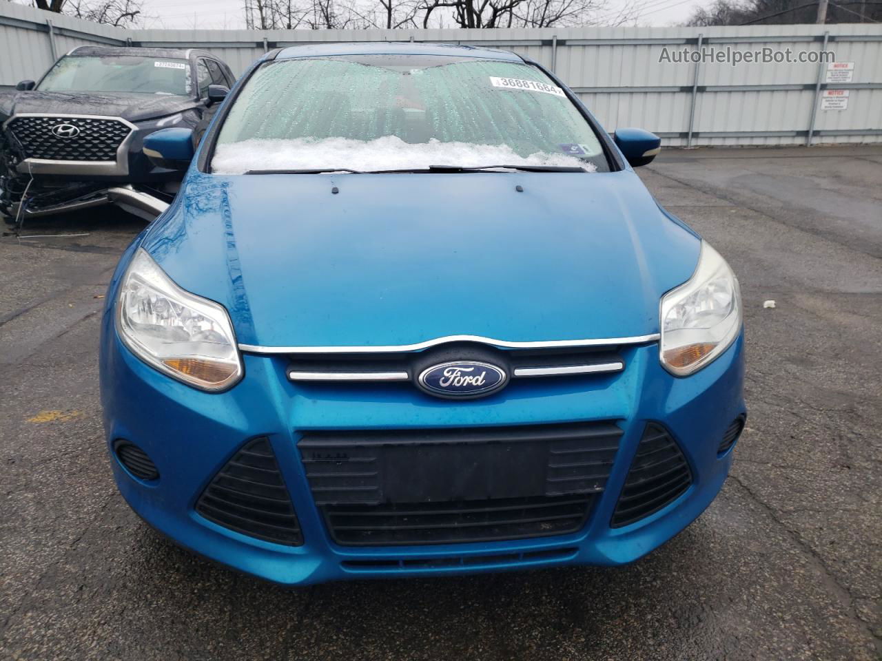 2014 Ford Focus Se Blue vin: 1FADP3F29EL148070