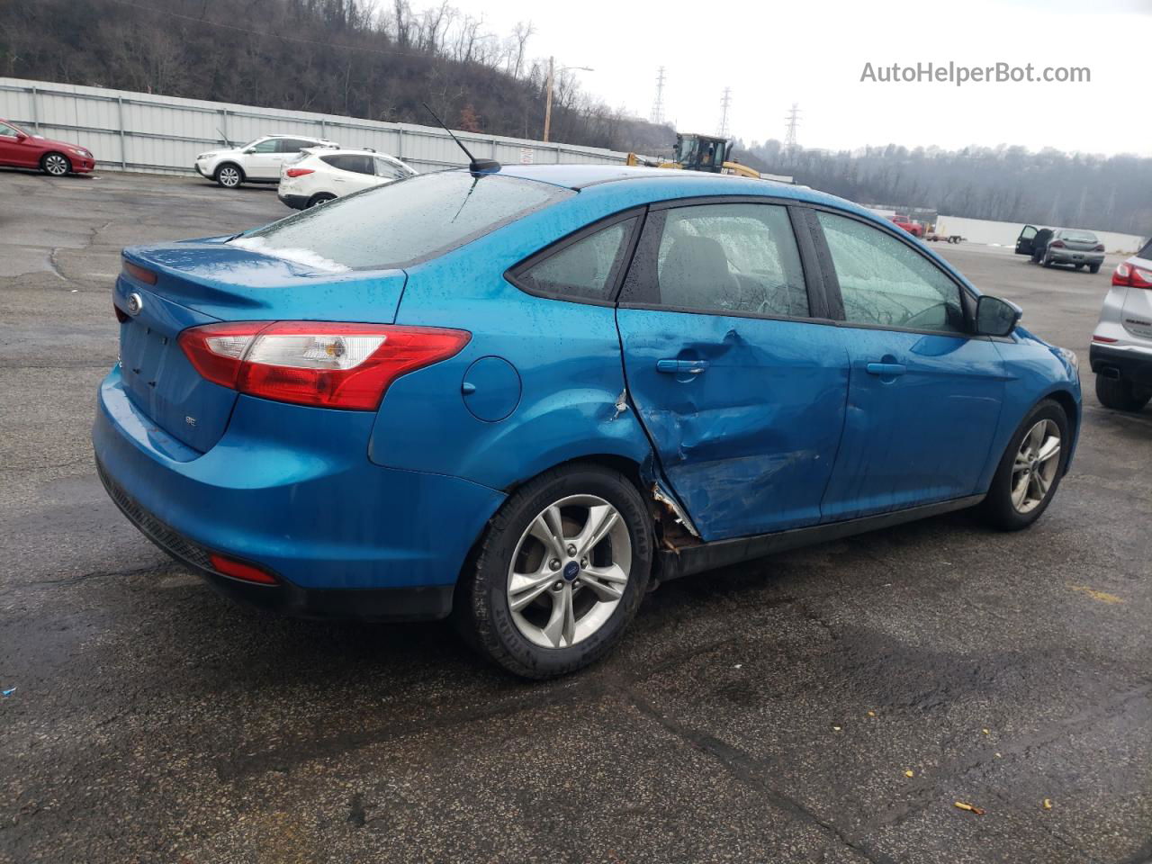 2014 Ford Focus Se Blue vin: 1FADP3F29EL148070