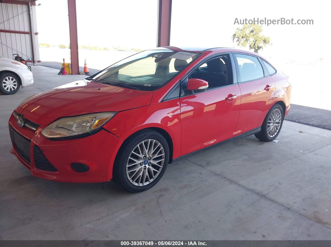 2014 Ford Focus Se Red vin: 1FADP3F29EL149753