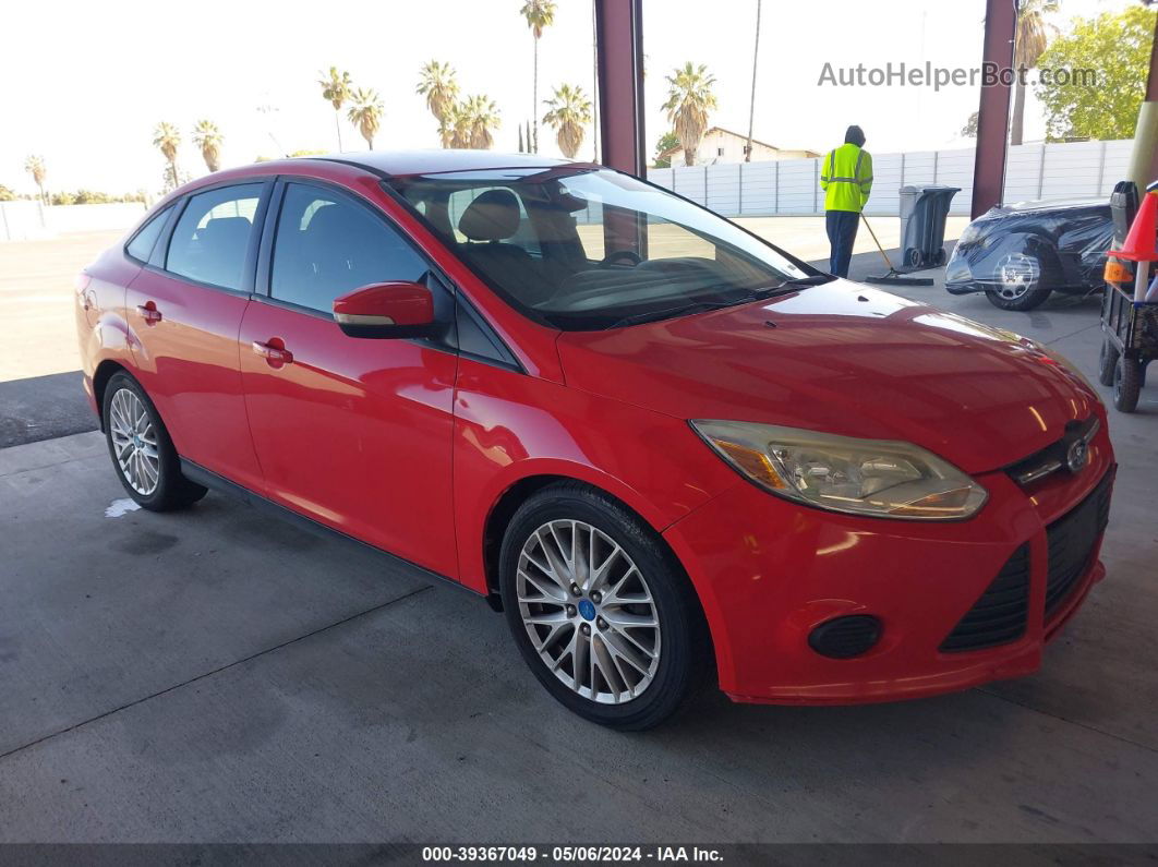 2014 Ford Focus Se Red vin: 1FADP3F29EL149753