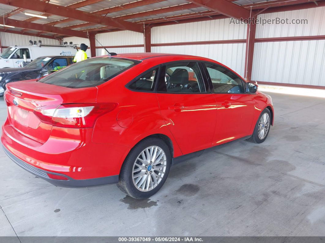 2014 Ford Focus Se Red vin: 1FADP3F29EL149753