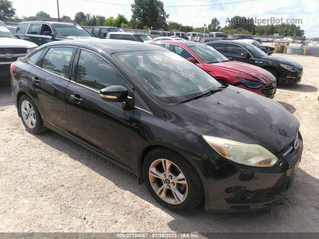 2014 Ford Focus Se Black vin: 1FADP3F29EL153026