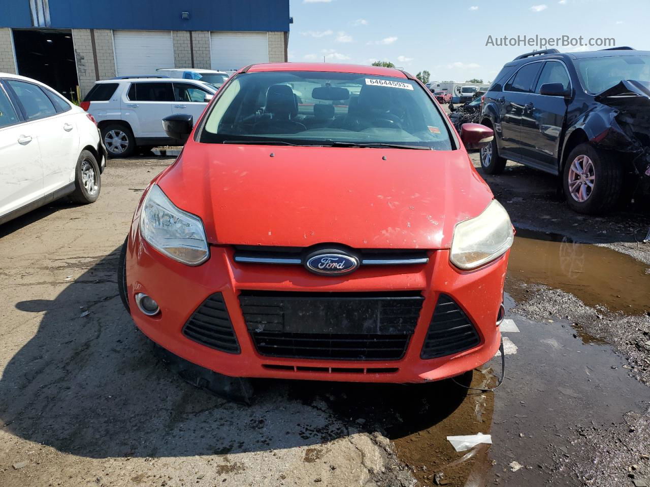 2014 Ford Focus Se Red vin: 1FADP3F29EL166908