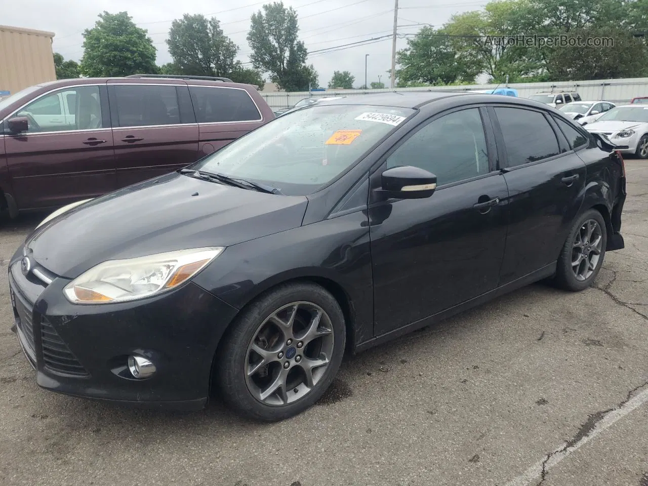 2014 Ford Focus Se Black vin: 1FADP3F29EL167301