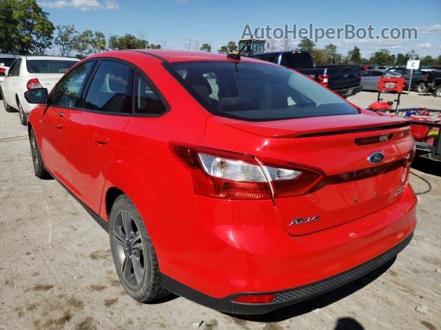 2014 Ford Focus Se Red vin: 1FADP3F29EL180095
