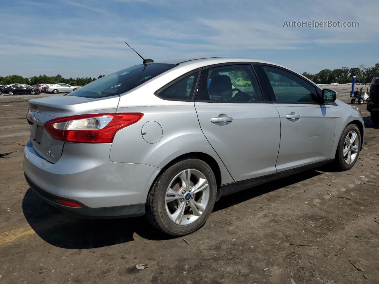 2014 Ford Focus Se Silver vin: 1FADP3F29EL194949