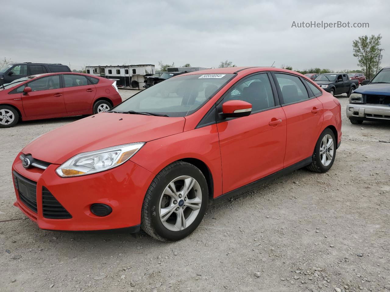 2014 Ford Focus Se Red vin: 1FADP3F29EL196846