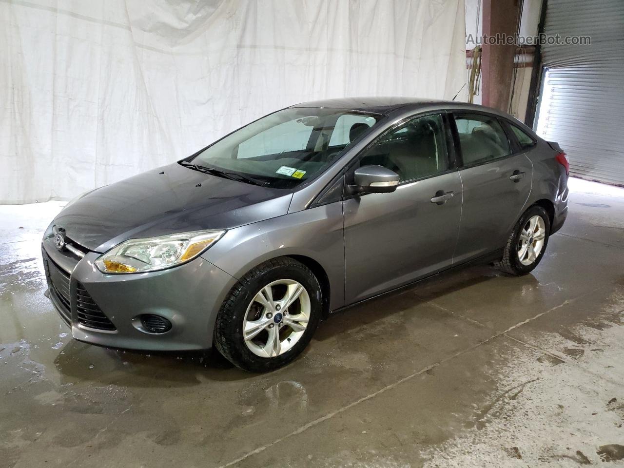 2014 Ford Focus Se Gray vin: 1FADP3F29EL205786