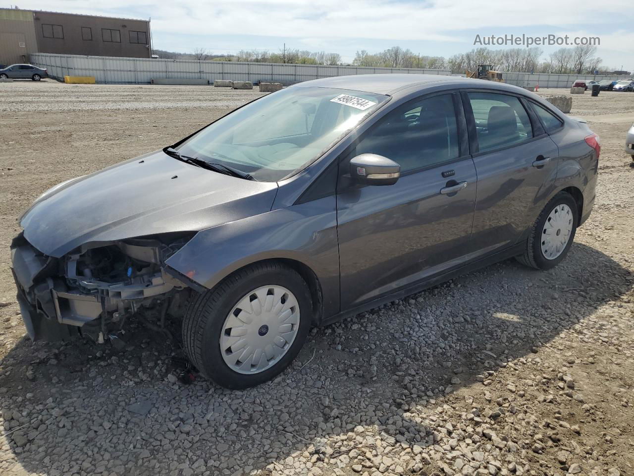 2014 Ford Focus Se Gray vin: 1FADP3F29EL224208