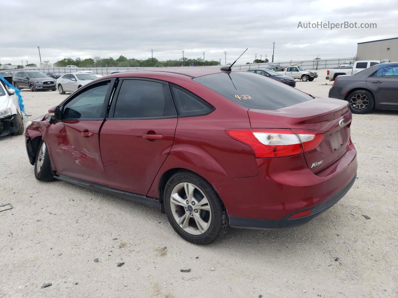 2014 Ford Focus Se Red vin: 1FADP3F29EL236360