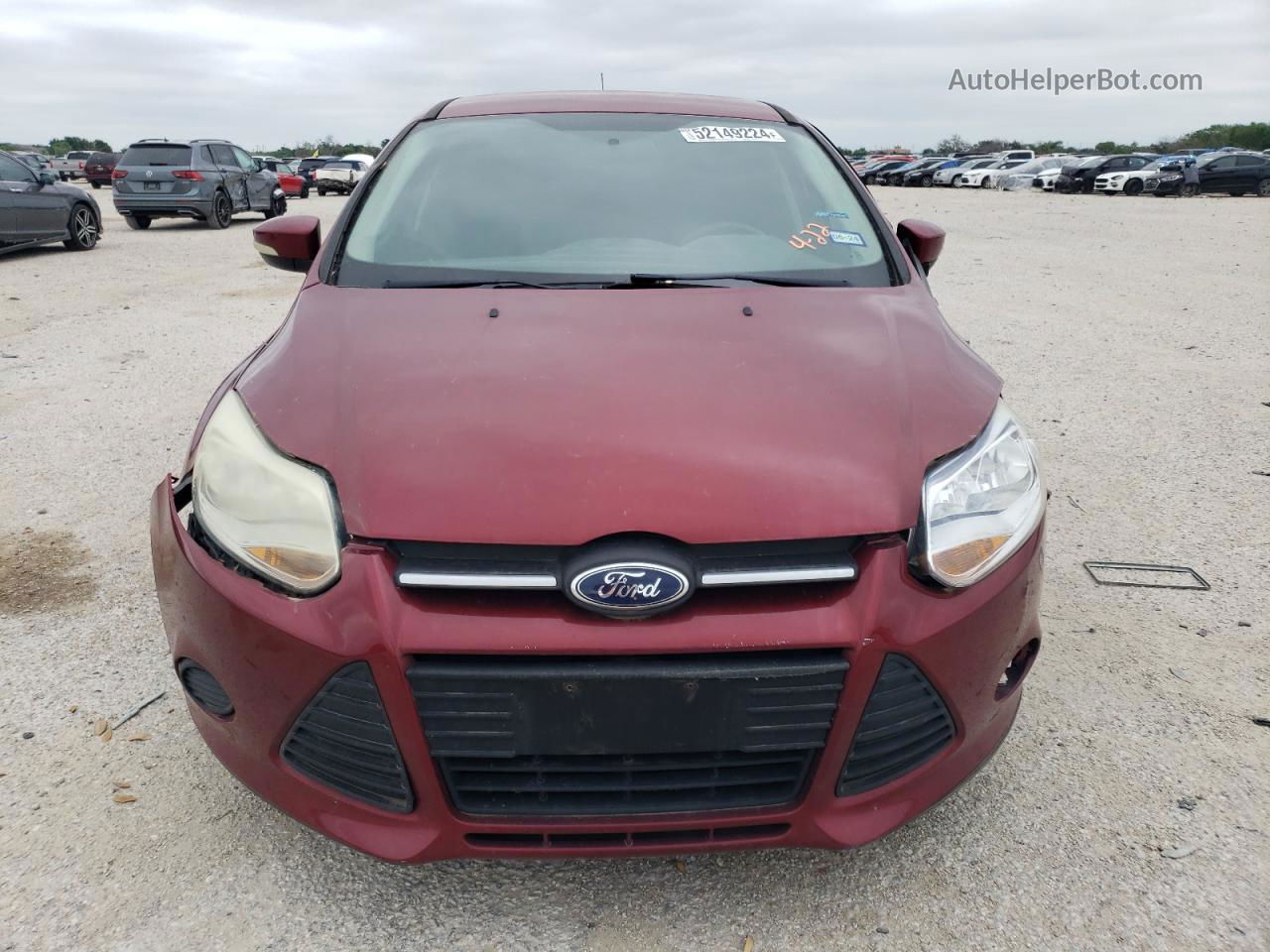 2014 Ford Focus Se Красный vin: 1FADP3F29EL236360