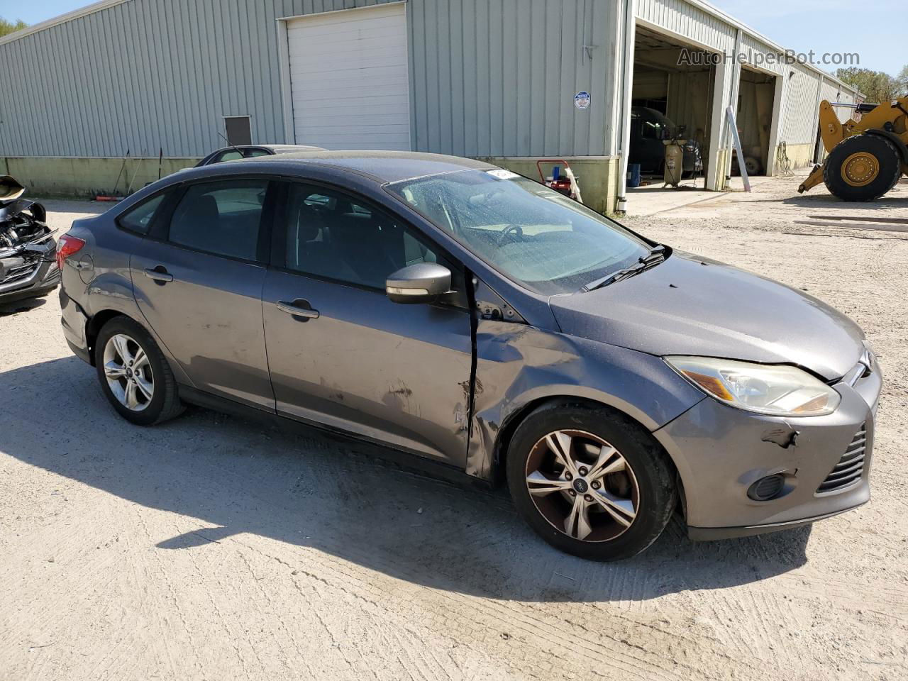 2014 Ford Focus Se Gray vin: 1FADP3F29EL244555