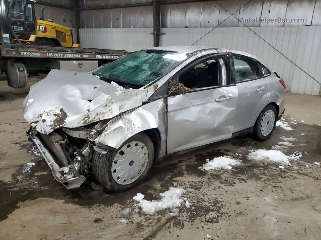 2014 Ford Focus Se Silver vin: 1FADP3F29EL276146