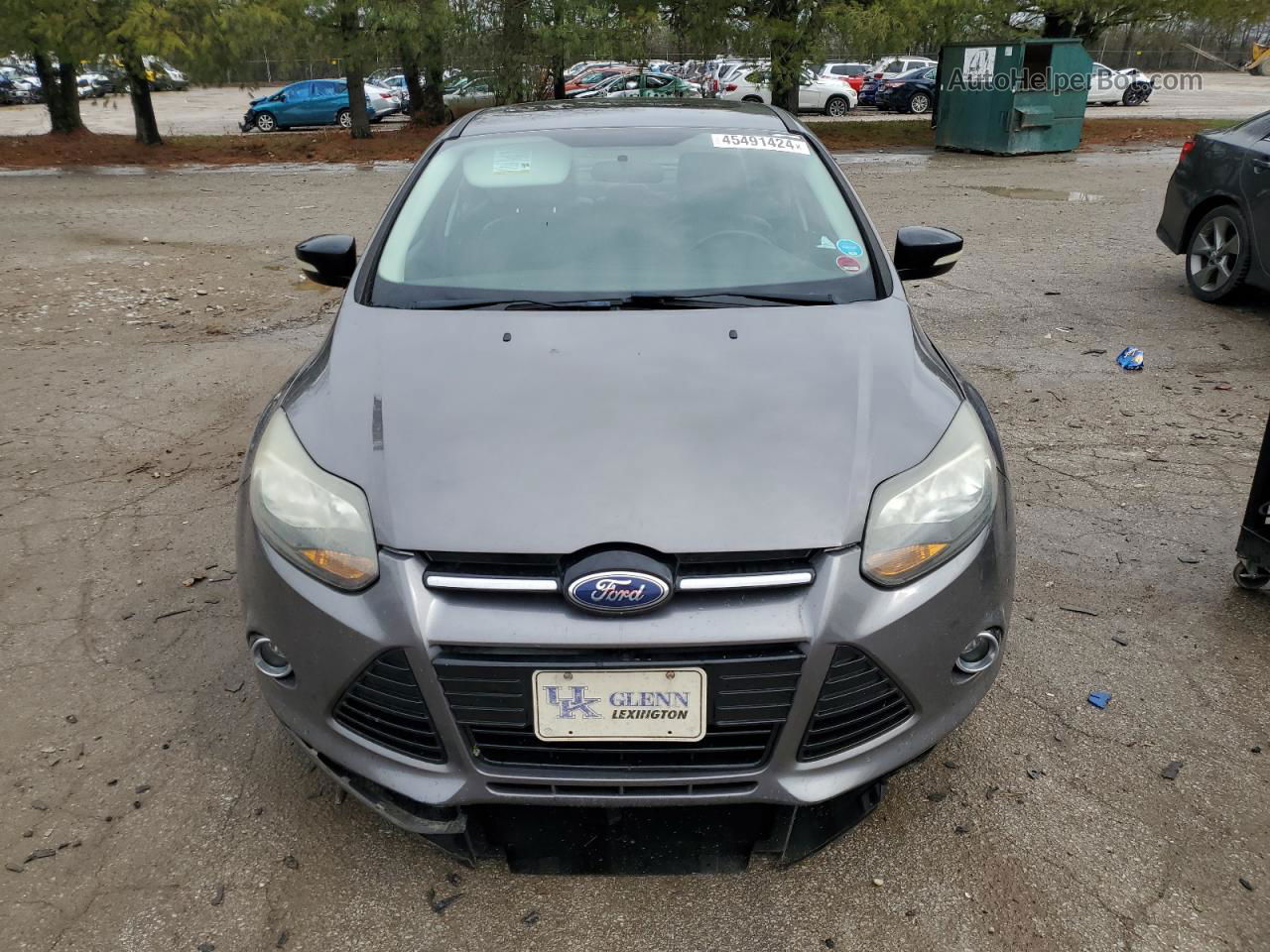 2014 Ford Focus Se Gray vin: 1FADP3F29EL305189