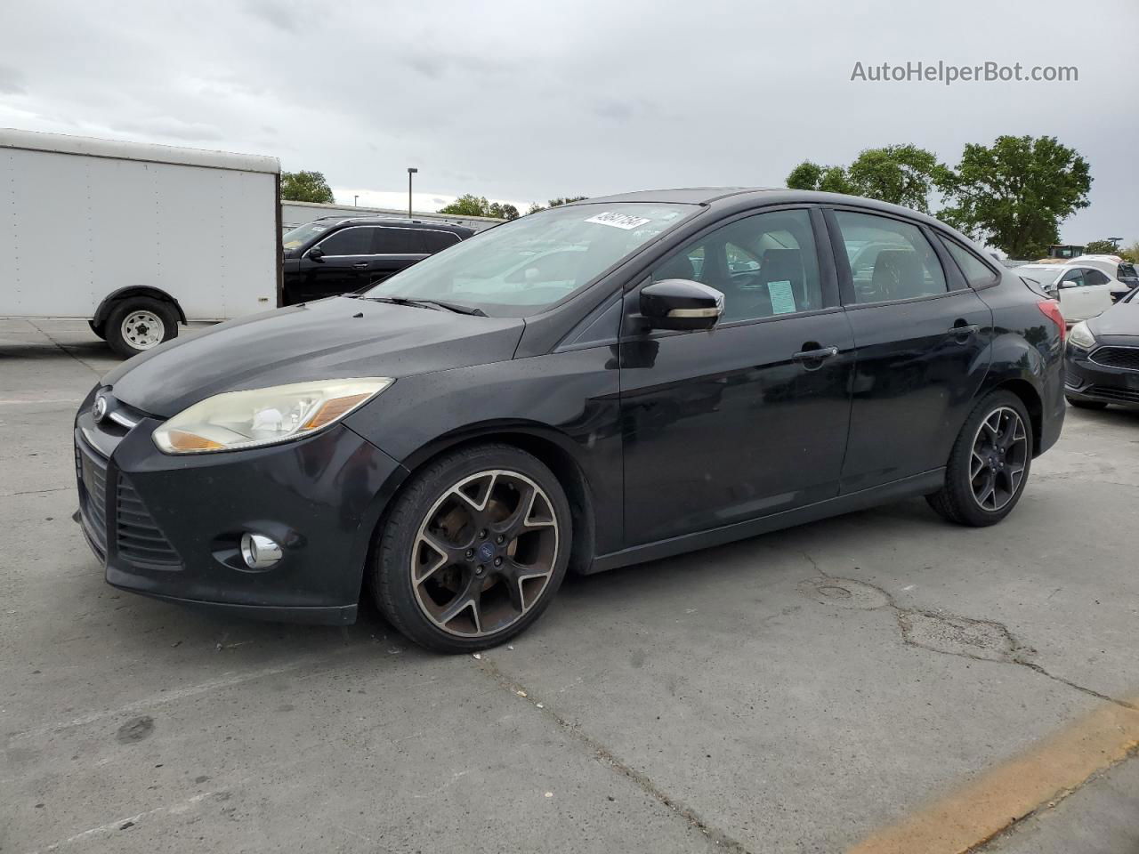 2014 Ford Focus Se Gray vin: 1FADP3F29EL375324