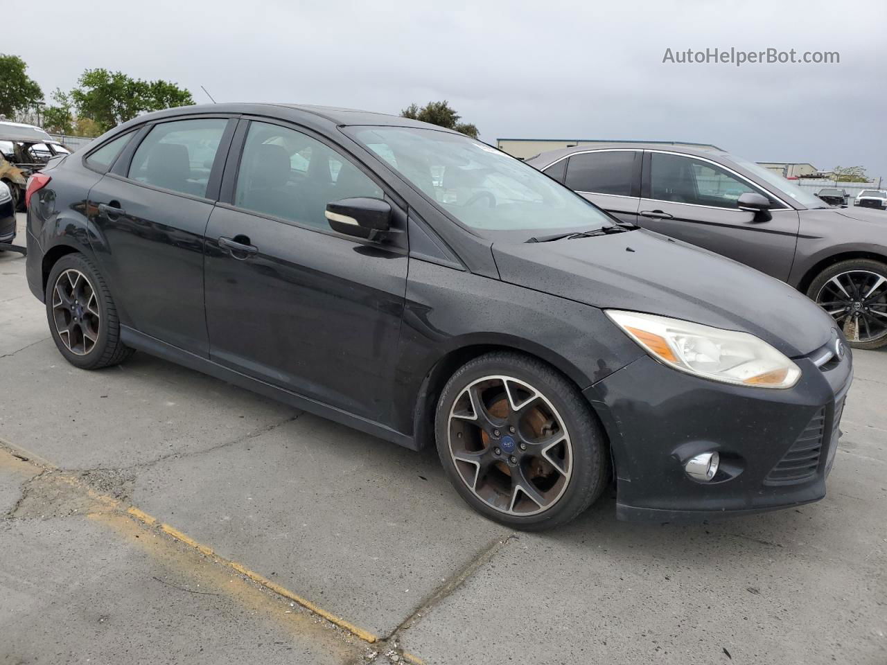 2014 Ford Focus Se Gray vin: 1FADP3F29EL375324