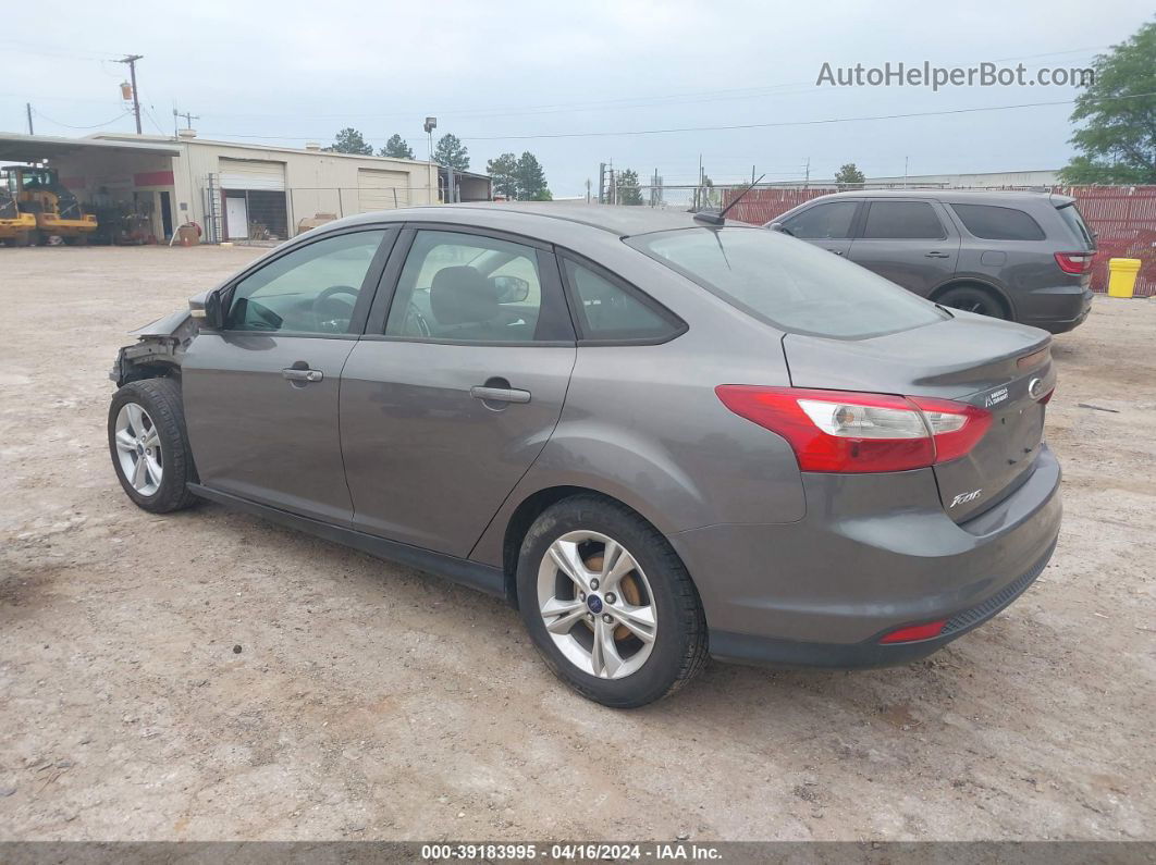 2014 Ford Focus Se Gray vin: 1FADP3F29EL400402