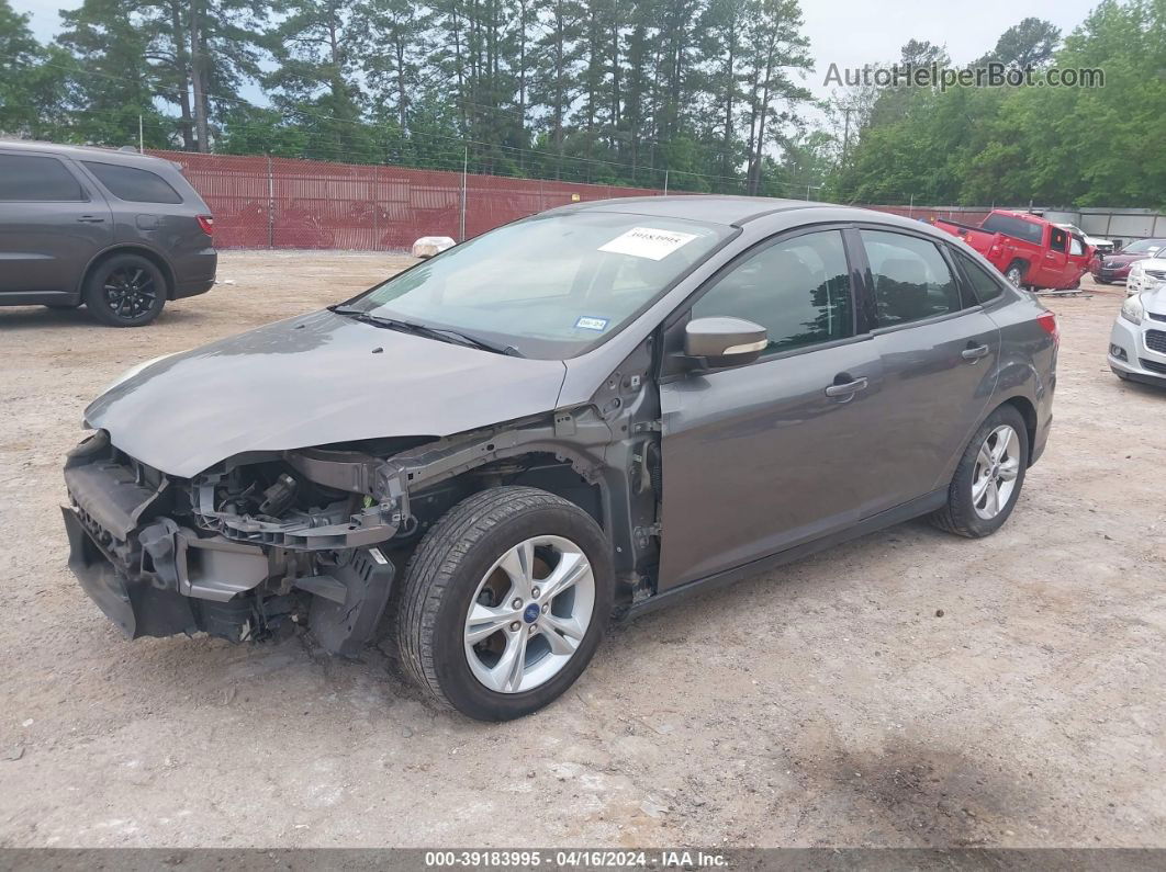 2014 Ford Focus Se Gray vin: 1FADP3F29EL400402