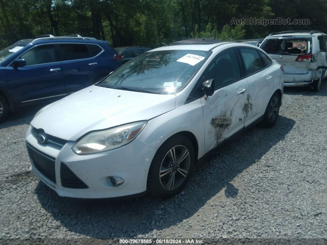 2014 Ford Focus Se White vin: 1FADP3F29EL415904