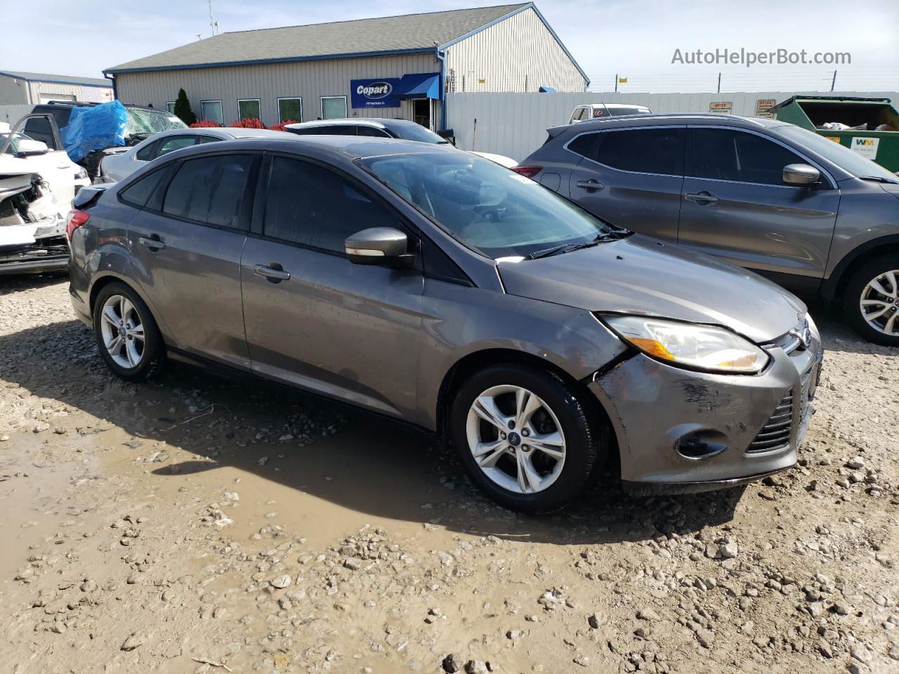 2014 Ford Focus Se Gray vin: 1FADP3F29EL428572