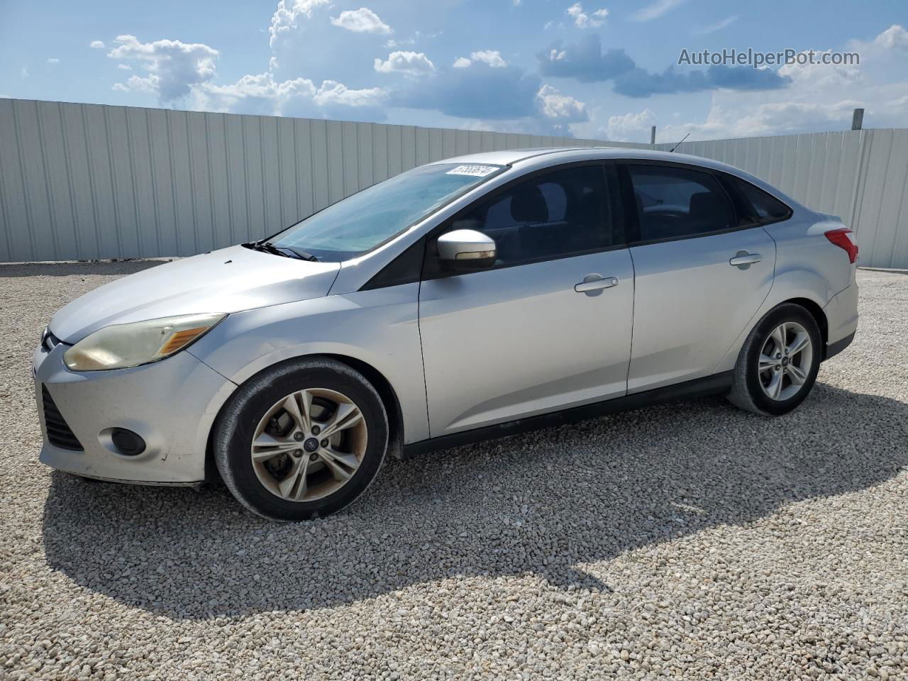 2014 Ford Focus Se Silver vin: 1FADP3F29EL448112