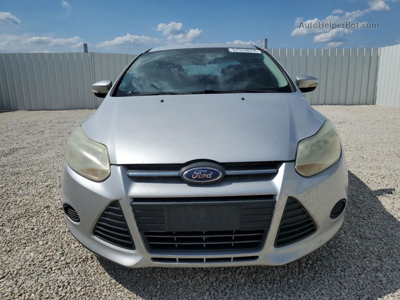 2014 Ford Focus Se Silver vin: 1FADP3F29EL448112