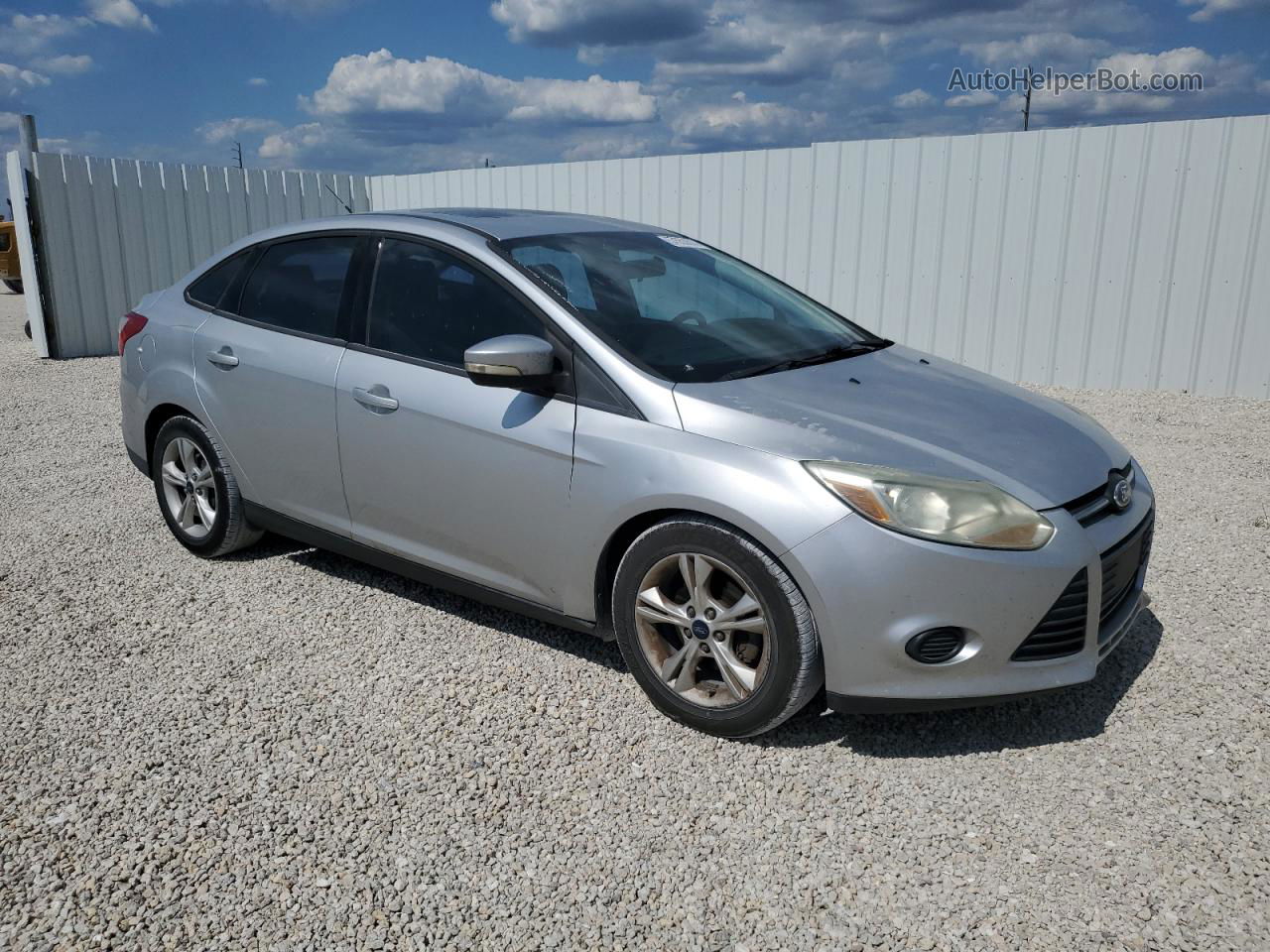 2014 Ford Focus Se Silver vin: 1FADP3F29EL448112