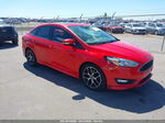 2015 Ford Focus Se Red vin: 1FADP3F29FL220046