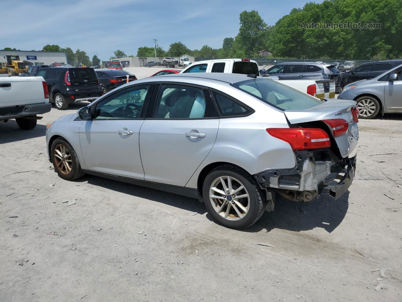 2015 Ford Focus Se Silver vin: 1FADP3F29FL227627