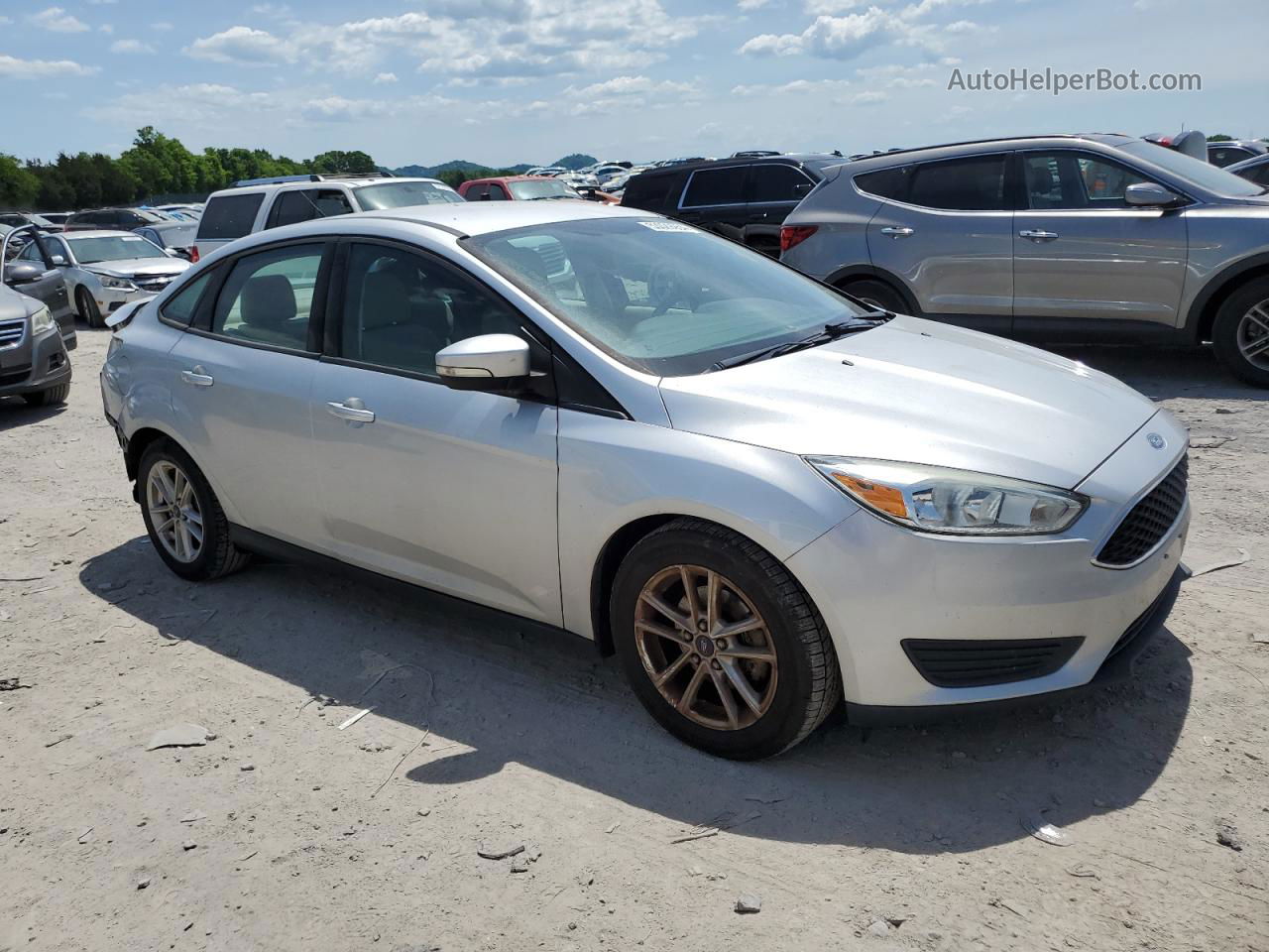 2015 Ford Focus Se Silver vin: 1FADP3F29FL227627