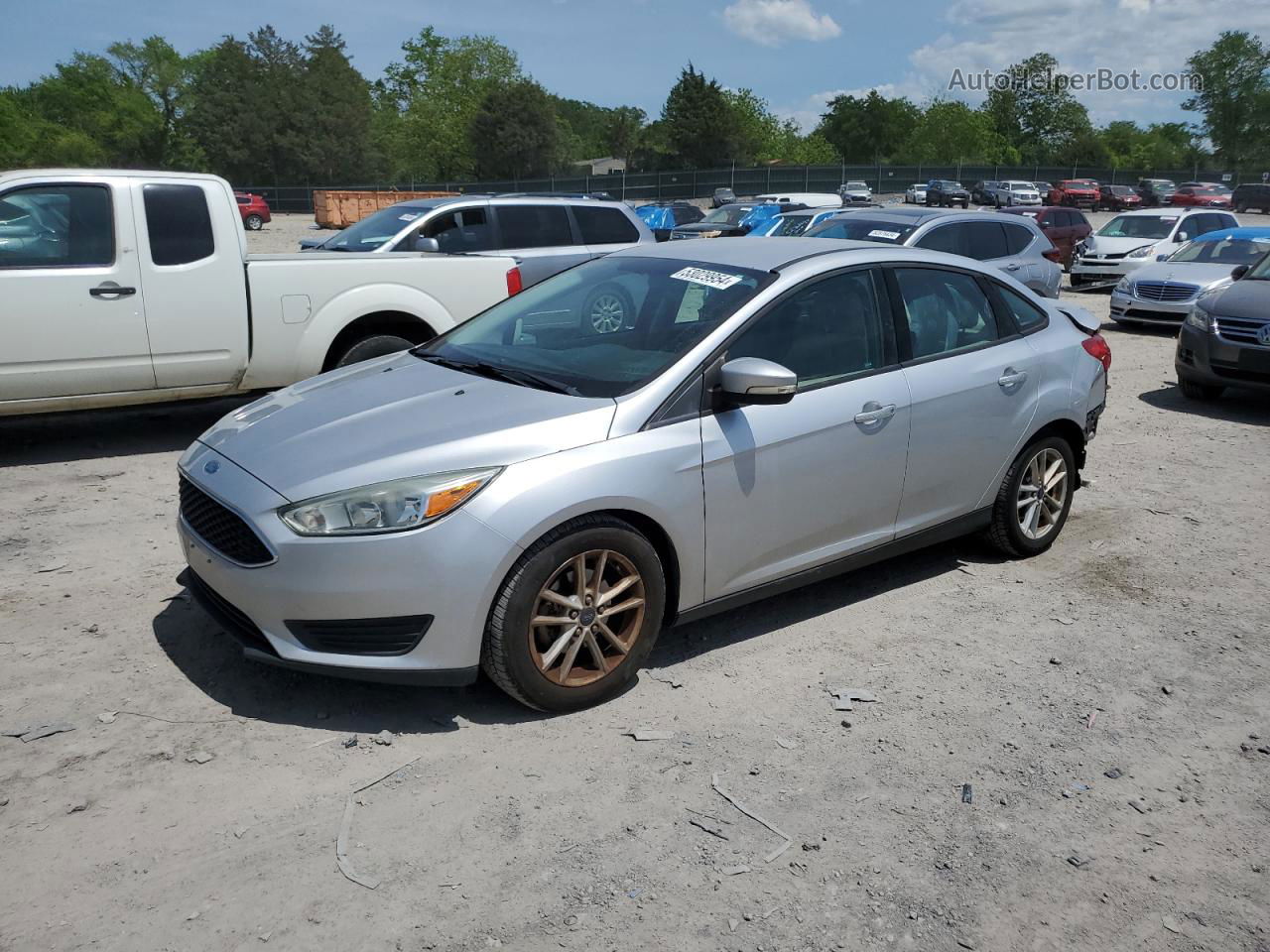 2015 Ford Focus Se Silver vin: 1FADP3F29FL227627