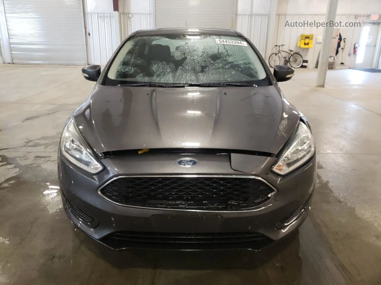 2015 Ford Focus Se Gray vin: 1FADP3F29FL239924