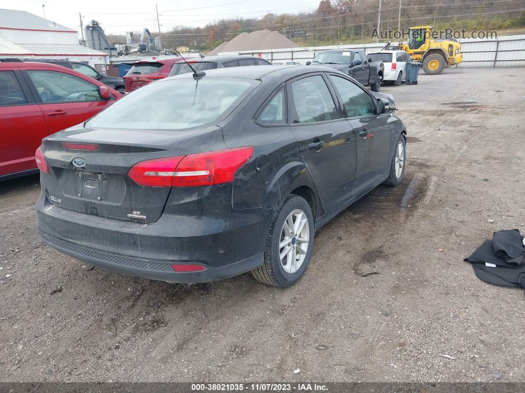 2015 Ford Focus Se Black vin: 1FADP3F29FL345130