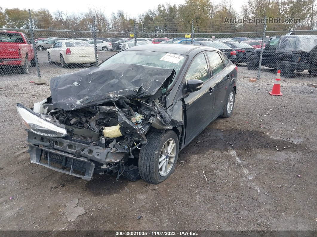 2015 Ford Focus Se Black vin: 1FADP3F29FL345130