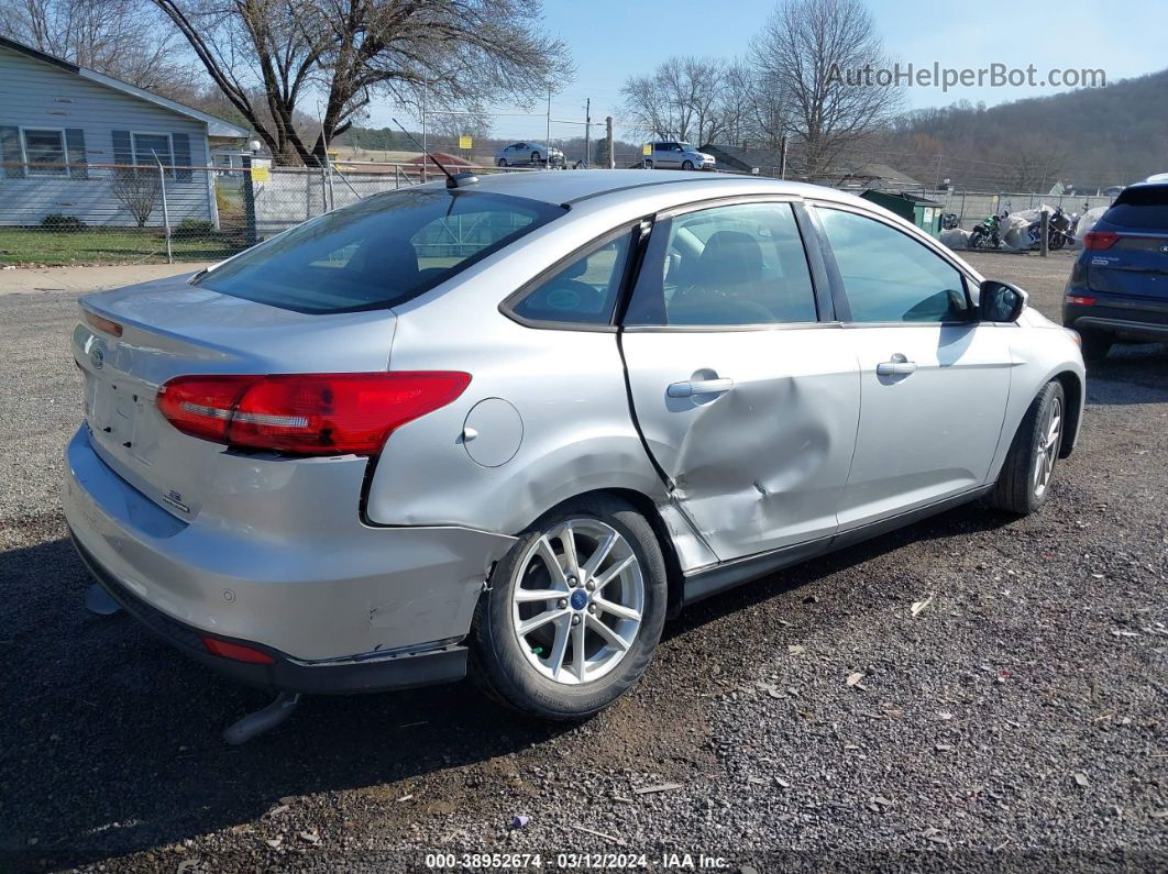 2015 Ford Focus Se Silver vin: 1FADP3F29FL366155