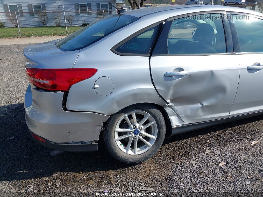 2015 Ford Focus Se Silver vin: 1FADP3F29FL366155