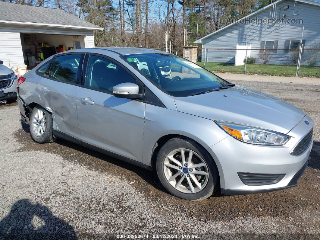 2015 Ford Focus Se Silver vin: 1FADP3F29FL366155