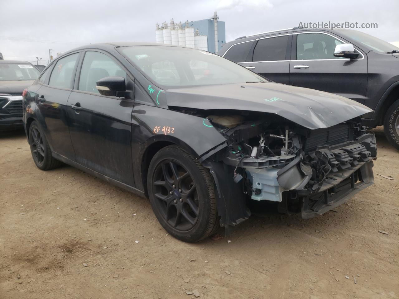 2016 Ford Focus Se Black vin: 1FADP3F29GL275842