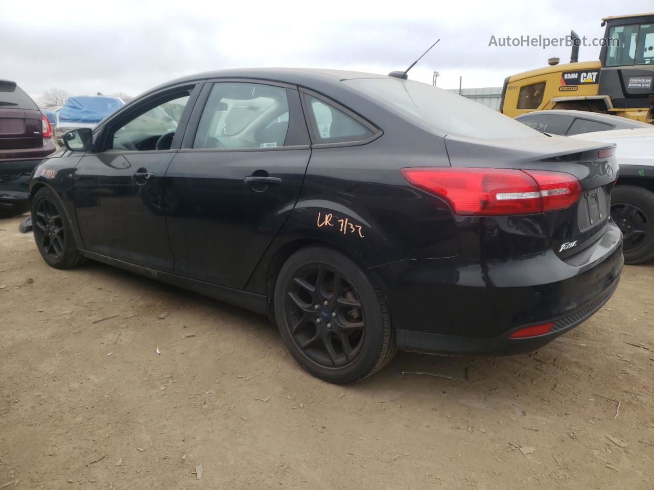 2016 Ford Focus Se Black vin: 1FADP3F29GL275842