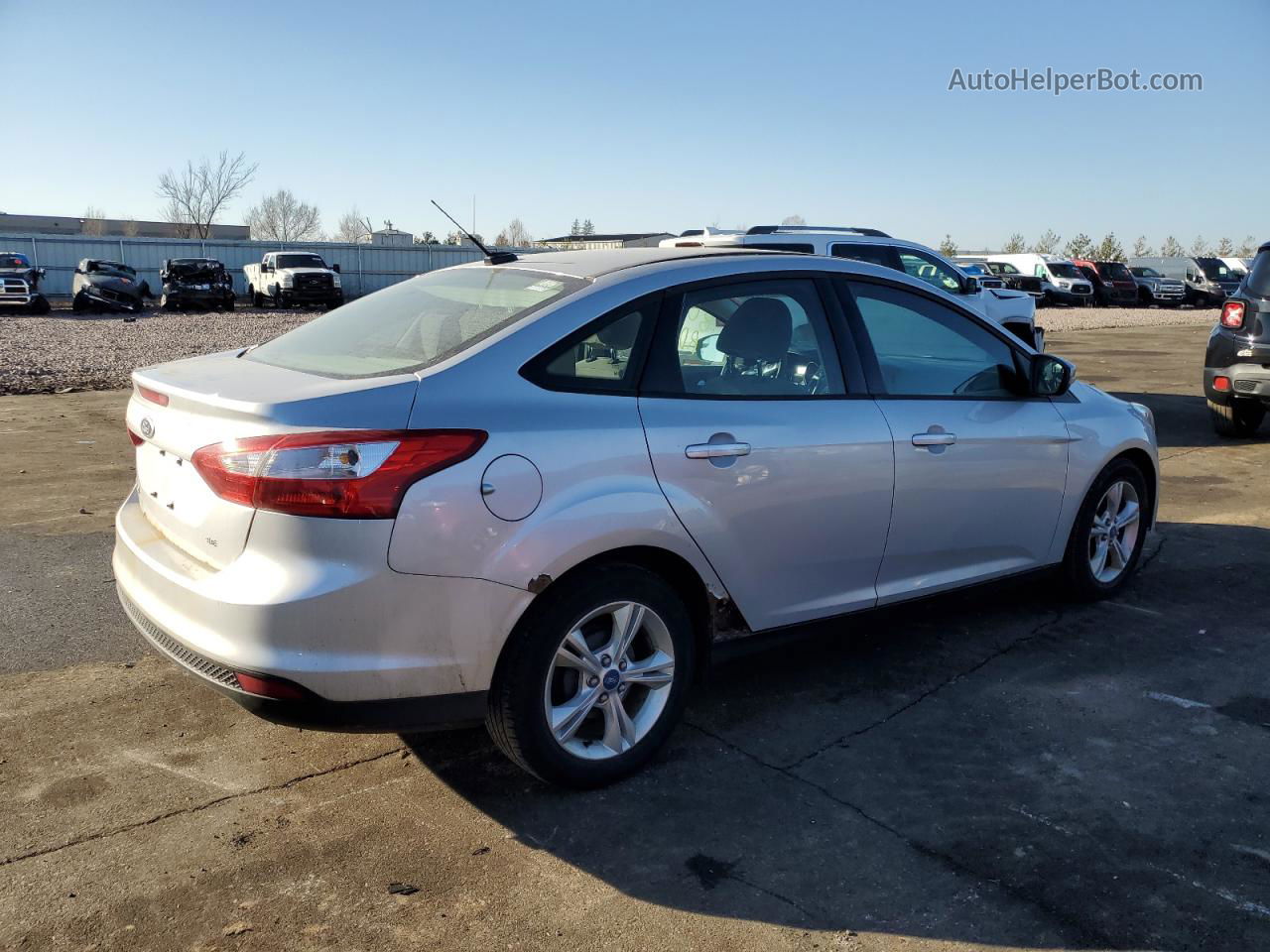 2013 Ford Focus Se Silver vin: 1FADP3F2XDL116405