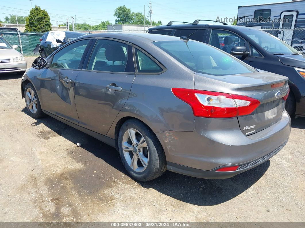 2013 Ford Focus Se Gray vin: 1FADP3F2XDL130935