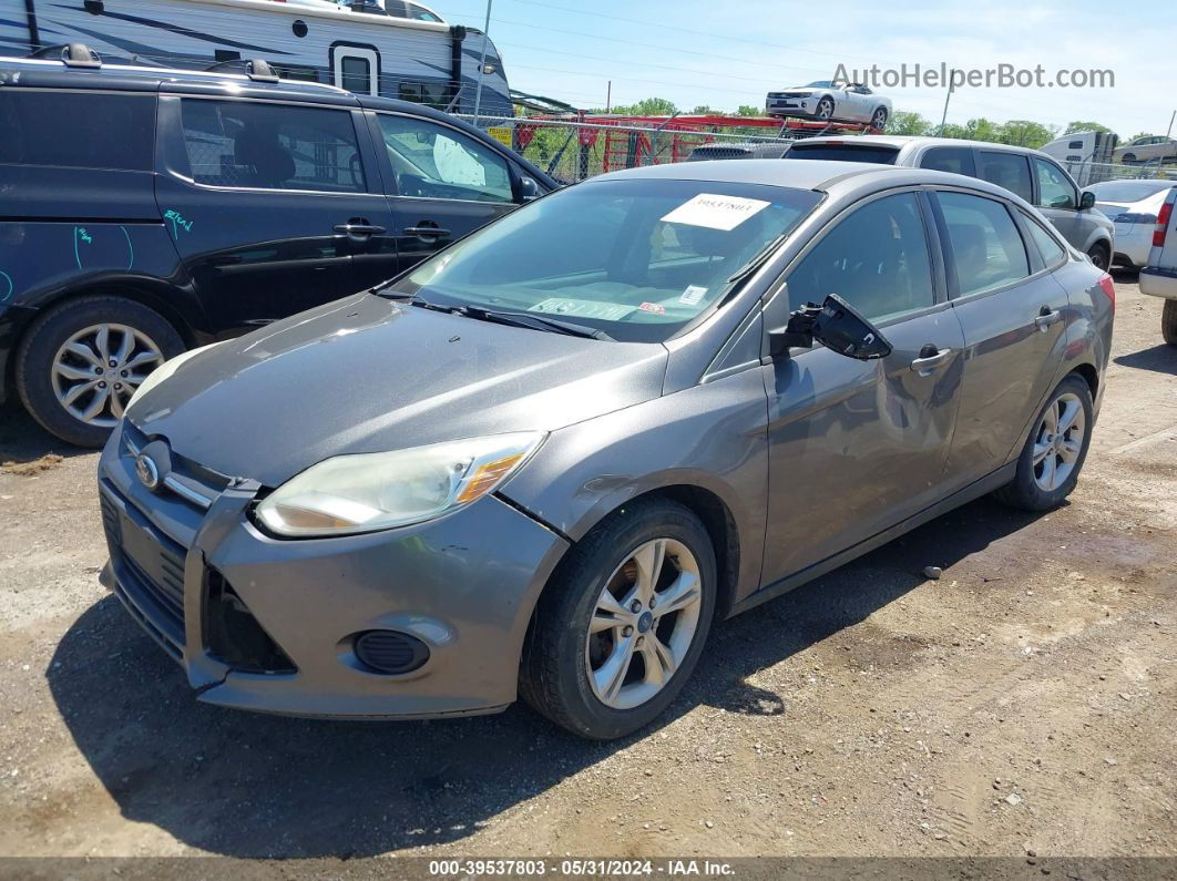 2013 Ford Focus Se Gray vin: 1FADP3F2XDL130935