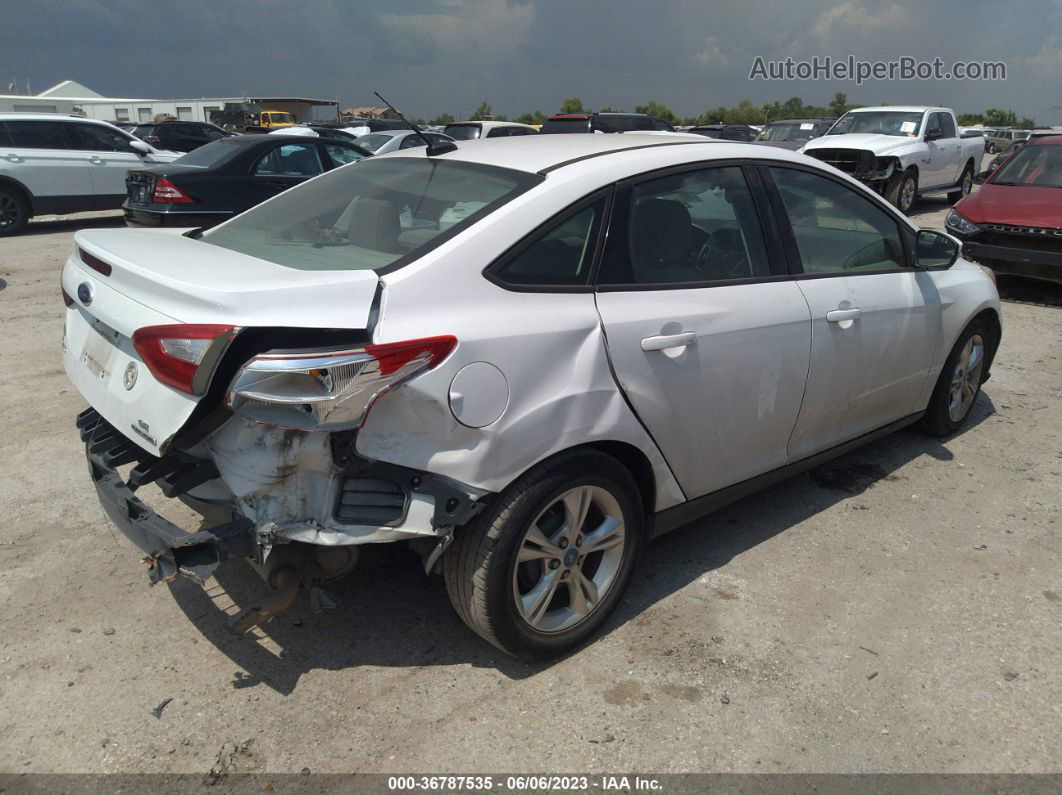 2013 Ford Focus Se White vin: 1FADP3F2XDL138064