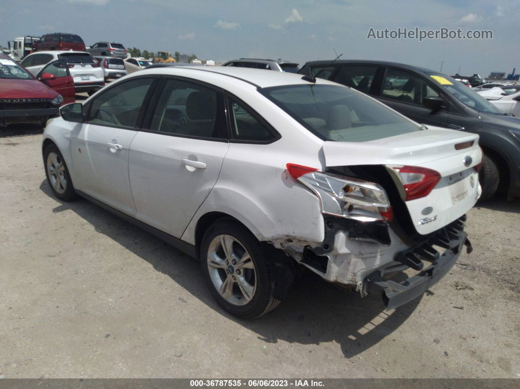 2013 Ford Focus Se White vin: 1FADP3F2XDL138064