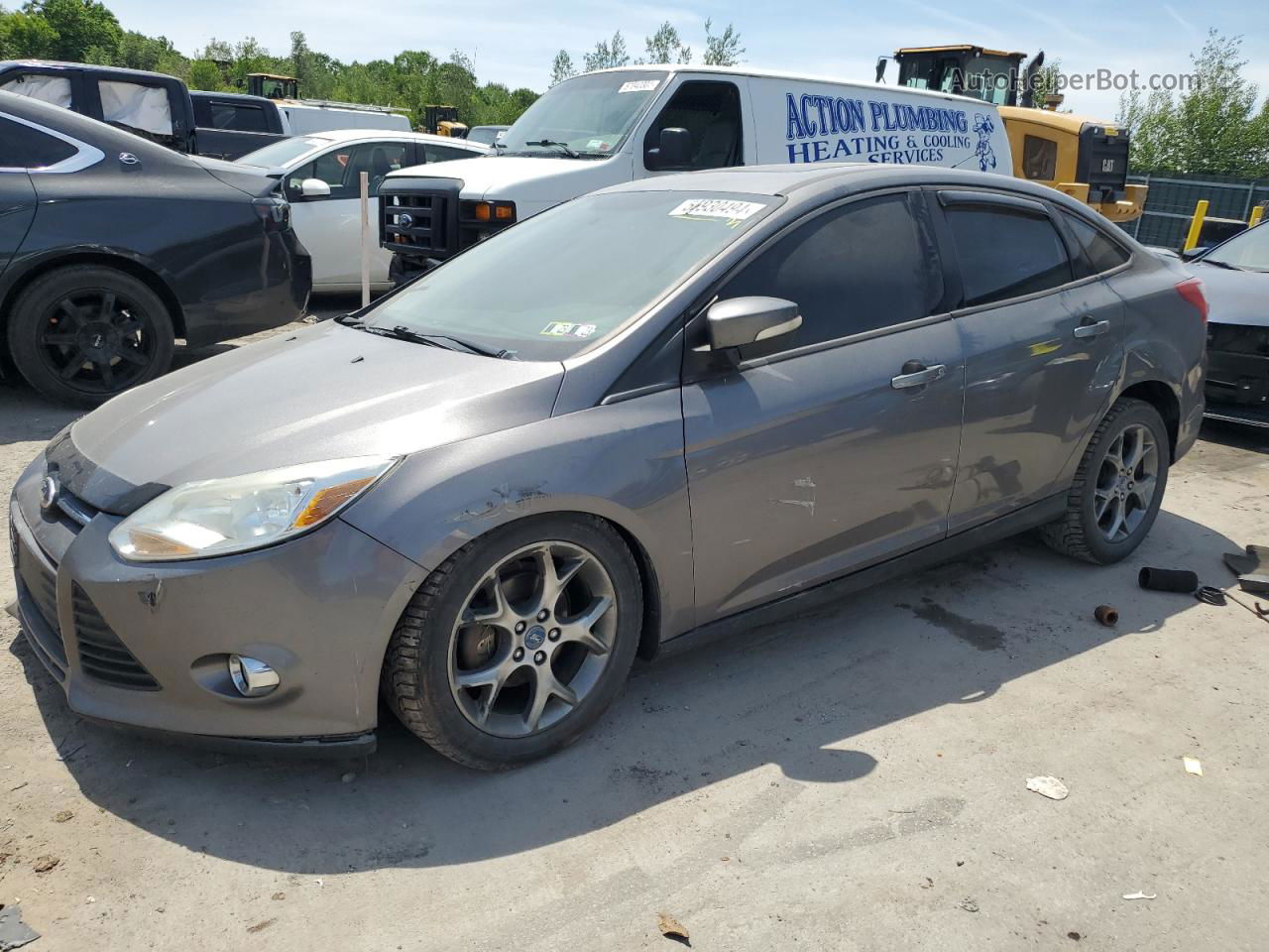 2013 Ford Focus Se Gray vin: 1FADP3F2XDL139196