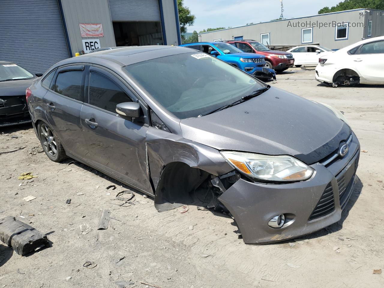 2013 Ford Focus Se Gray vin: 1FADP3F2XDL139196