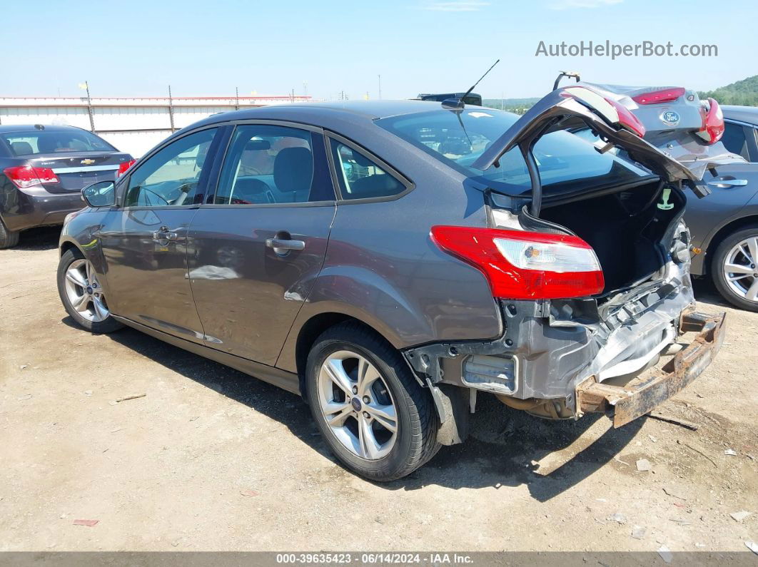 2013 Ford Focus Se Gray vin: 1FADP3F2XDL144835