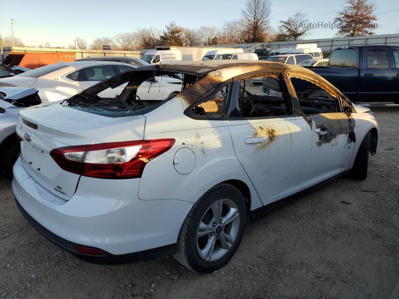 2013 Ford Focus Se White vin: 1FADP3F2XDL158198