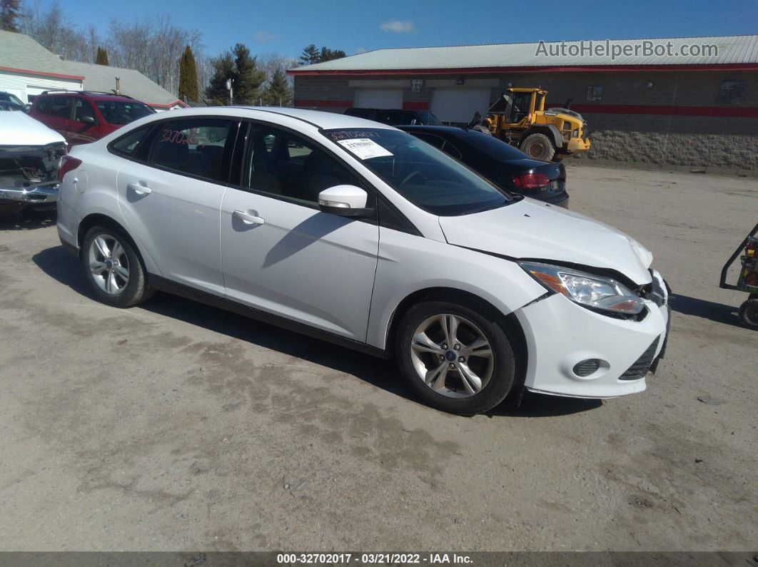 2013 Ford Focus Se White vin: 1FADP3F2XDL193159